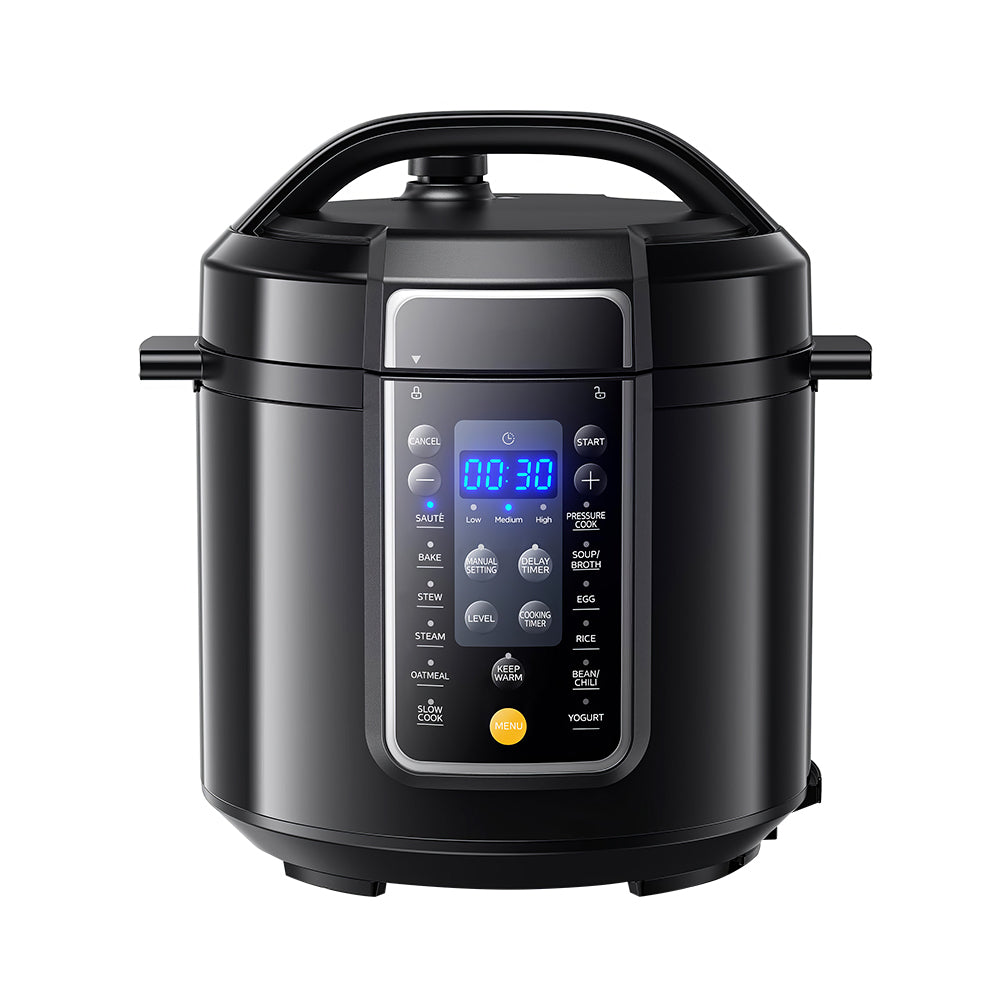 9-in-1 Electric Pressure Cooker 6Qt with 13 Presets & Delay Timer