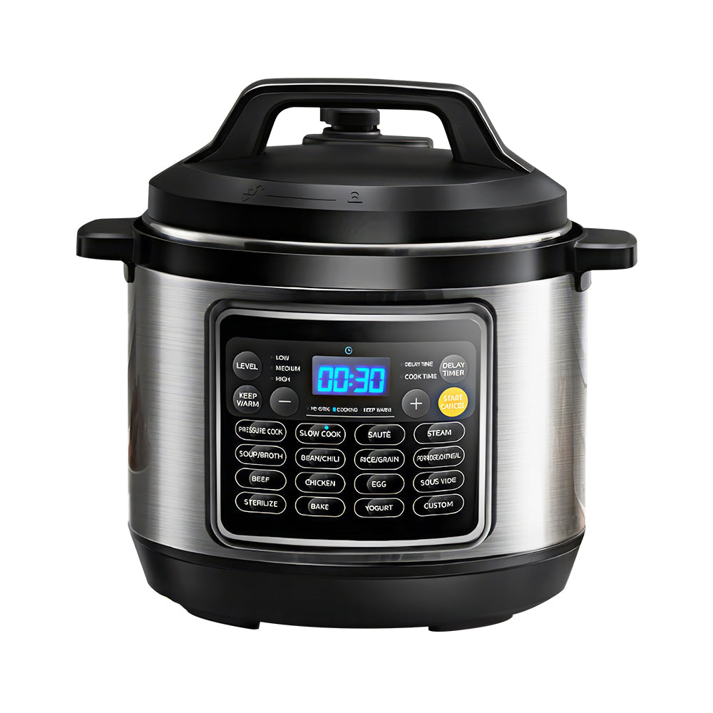 9-in-1 Electric Pressure Cooker 6Qt with 13 Presets & Delay Timer
