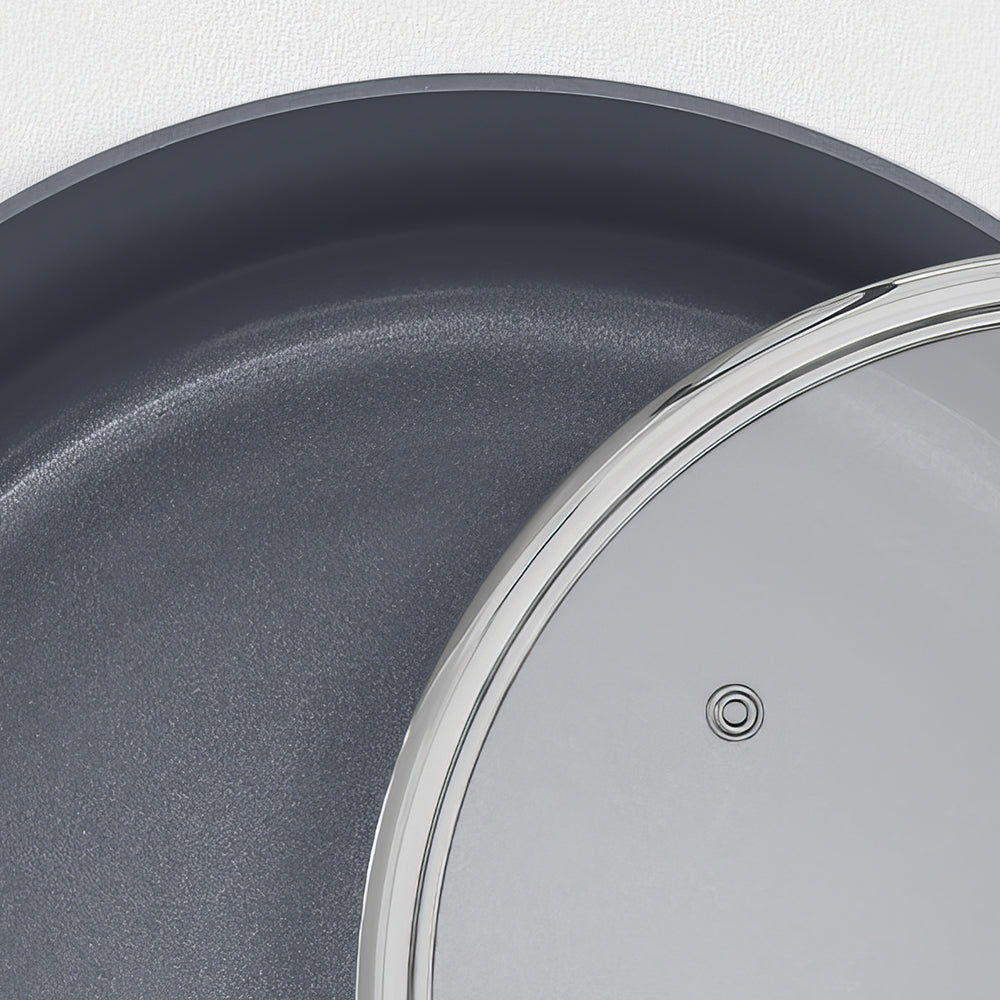 10Qt Ceramic Non-Stick Stock Pot with Lid, Induction & Dishwasher Safe