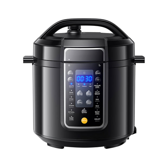 9-in-1 Electric Pressure Cooker 6Qt with 13 Presets & Delay Timer