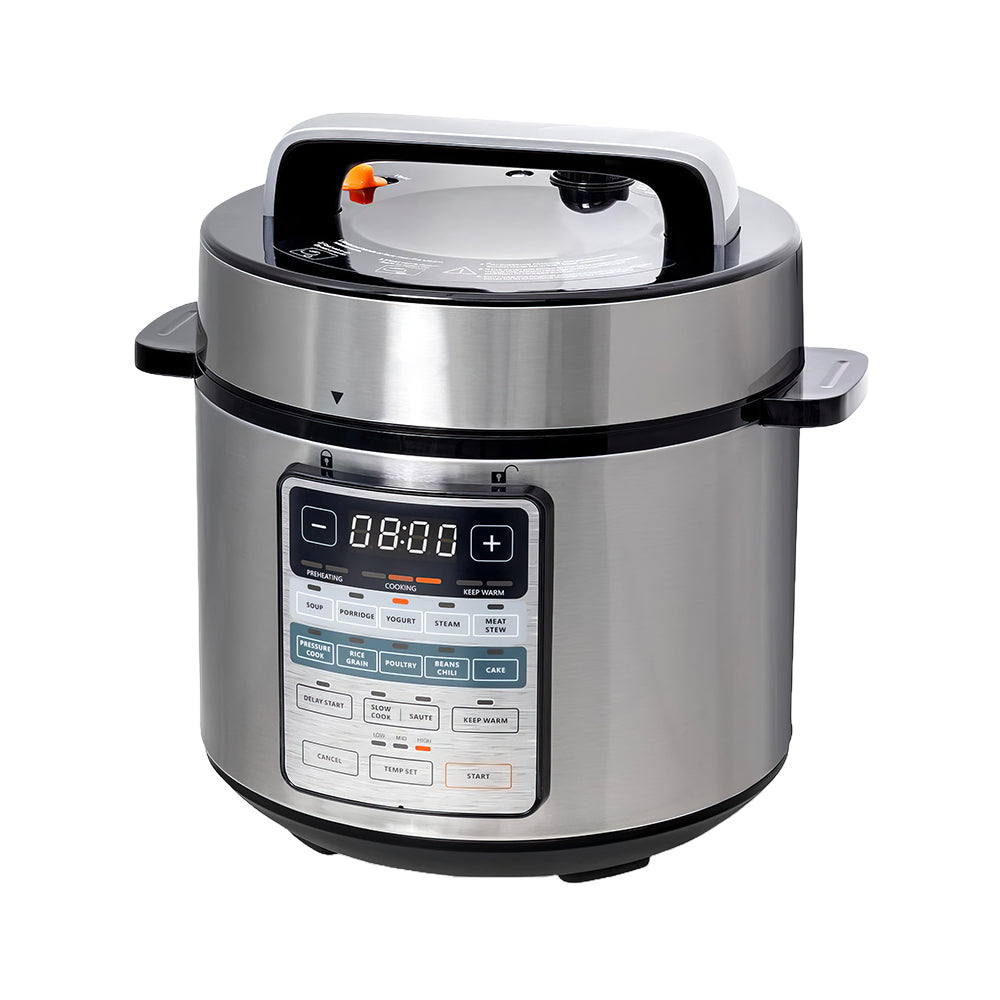 Electric Pressure Cooker 6Qt, 9-in-1 Multi-Cooker with 12 Presets