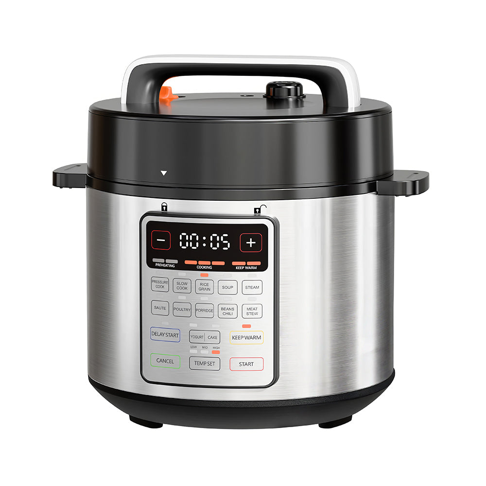 Electric Pressure Cooker 6Qt, 9-in-1 Multi-Cooker with 12 Presets