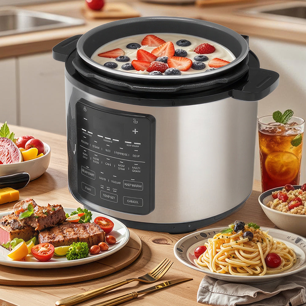 14-in-1 Electric Pressure Cooker 6Qt Stainless Steel Multi-Cooker